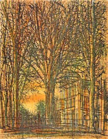 Jean Carzou, La Maison dans les arbres, Regards sur Paris, Limited Edition Lithograph