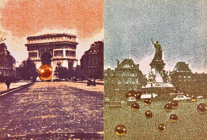 Pol Bury, Cinetisation, Derriere le miroir, Limited Edition Lithograph