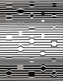 Victor Vasarely, Composition, Ondulatoires, Limited Edition Heliogravure