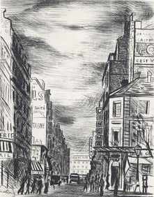 Moise Kisling, Montparnasse, A La gloire a Paris, Limited Edition Etching