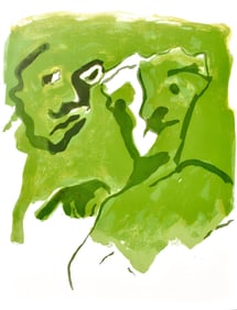 Francisco Bores, Composition, Œuvres completes d'Albert Camus, Limited Edition Lithograph