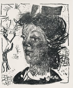 Andre Marchand, Composition, pierre a feu provence noire, Limited Edition Lithograph