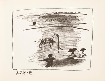 Pablo Picasso, Les Banderilles (Bloch 1014-47; Cramer 113), A Los Toros Avec Picasso, Limited
