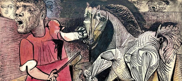 Pablo Picasso, Composition (Cramer 88), Dans l'Atelier de Picasso, Limited Edition Lithograph