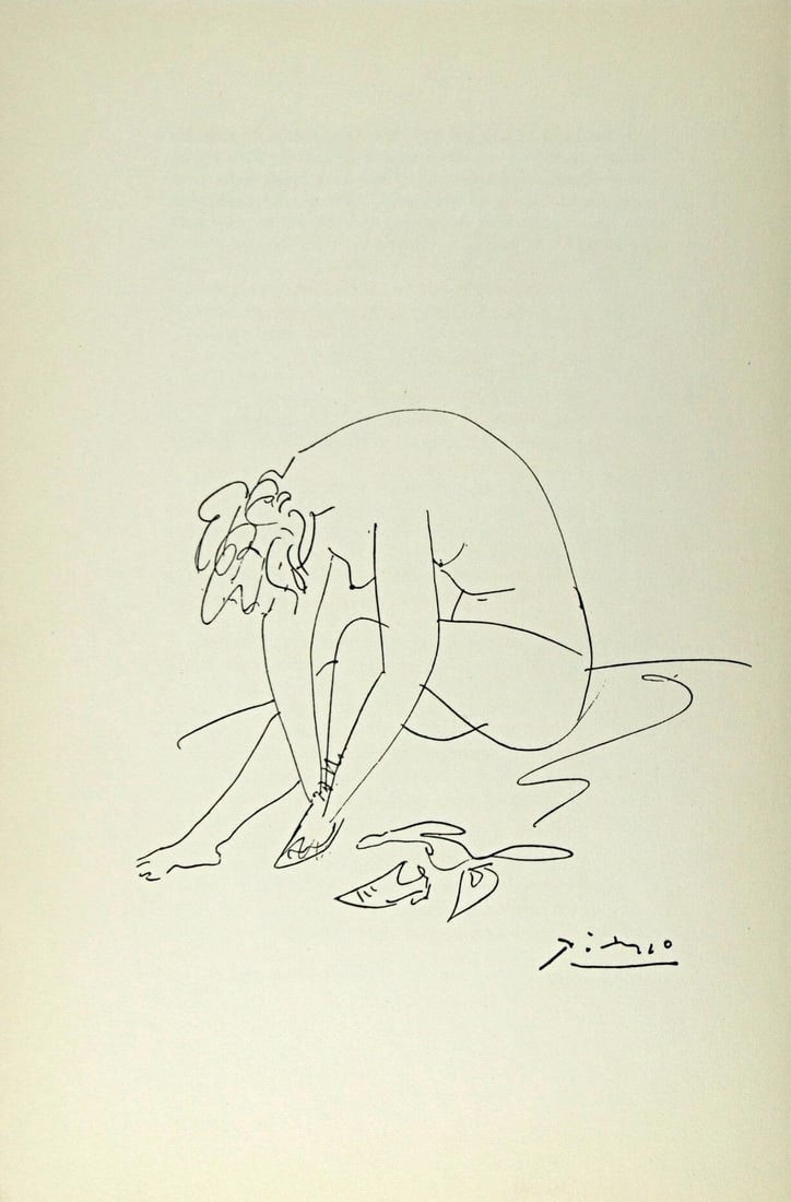 Pablo Picasso, Composition, Sous le Manteau de Feu, Limited Edition Lithograph (1 of 4)