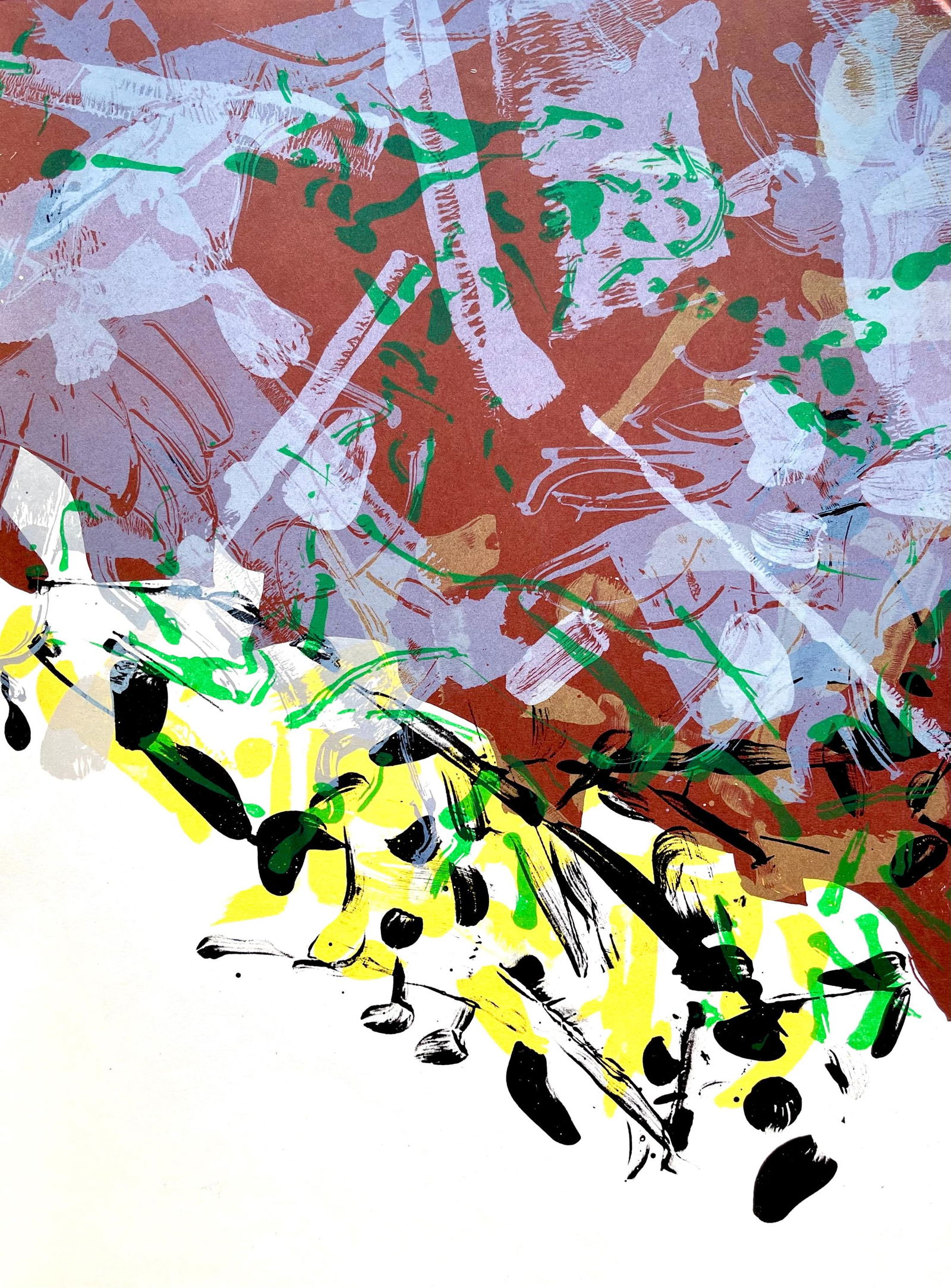 Jean-Paul Riopelle, Composition, Derriere le miroir, Limited Edition Lithograph (1 of 4)