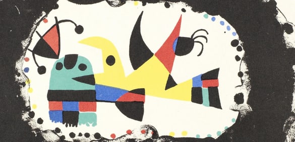Joan Miro, Composition (Cramer 39), Joan Miro, Limited Edition Lithograph