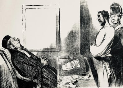 Honore Daumier, Composition, Honore Daumier, Law and Justice, Limited Edition Lithograph