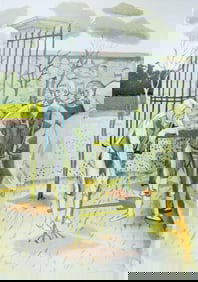 Maurice Brianchon, Le vieillard et les trois jeunes, Vingt fables de La fontaine, Limited Edition