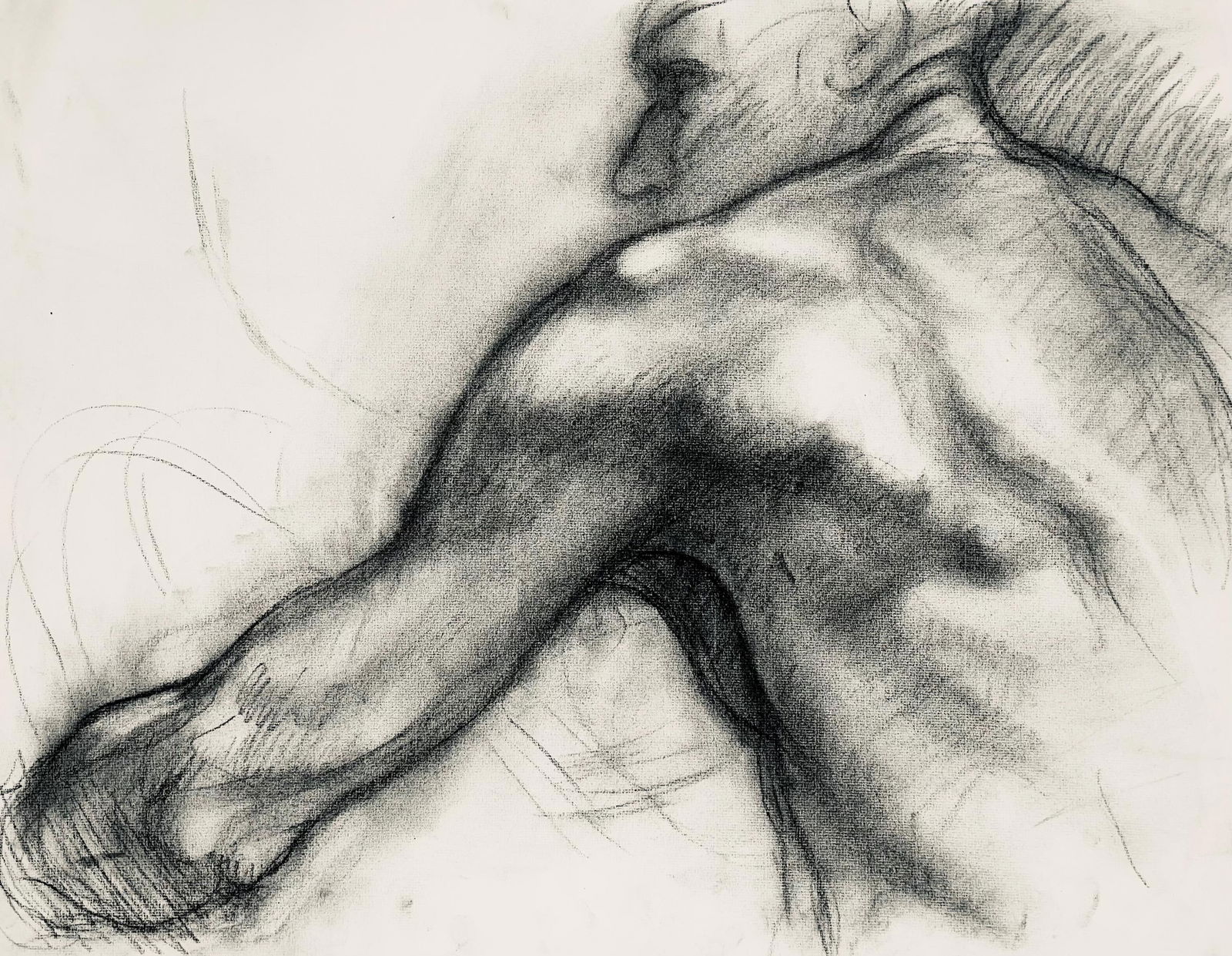 Ian Hornak, Renaissance Male Nude Figure Study, 1963, Original Drawing (1 of 4)