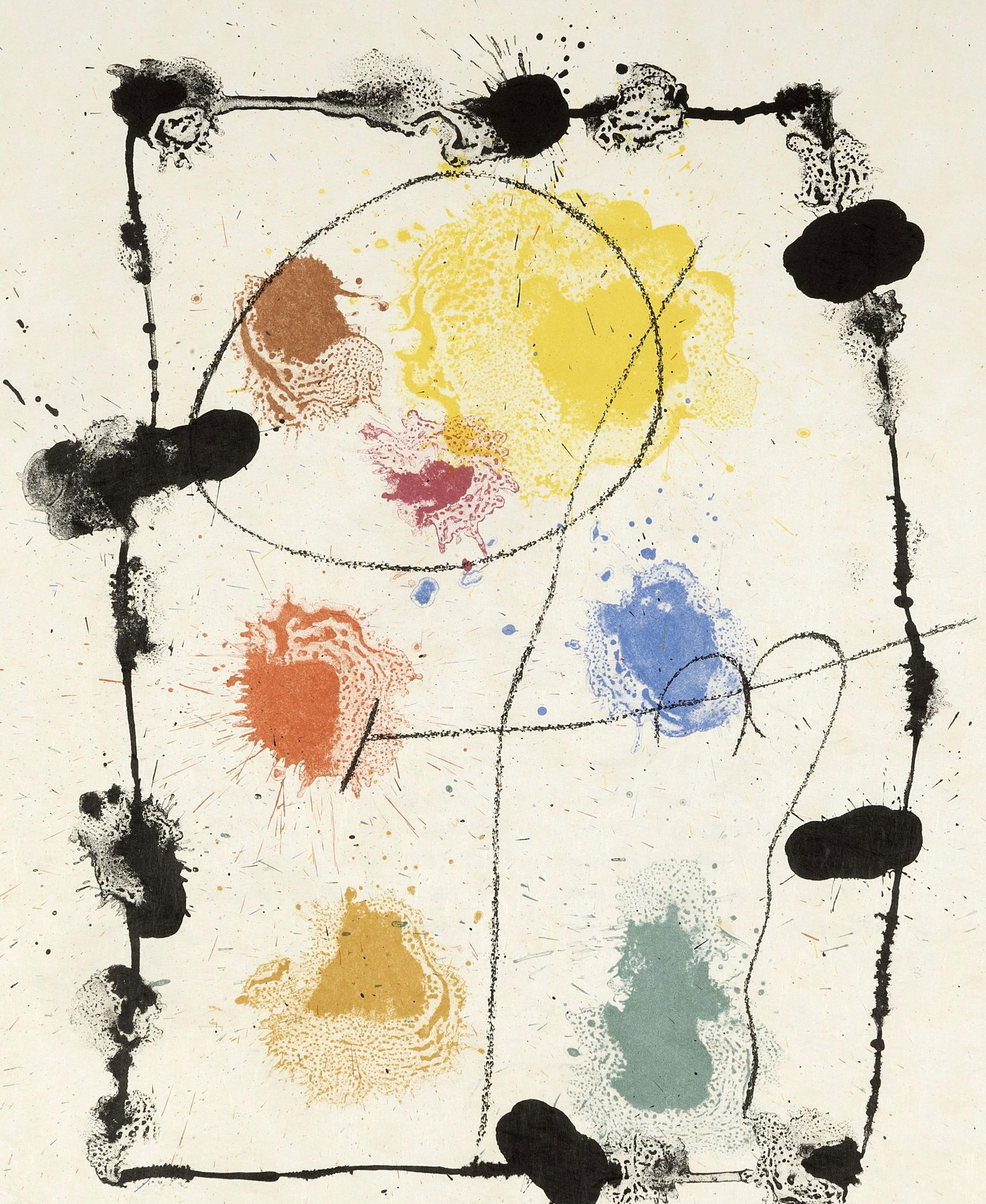 Joan Miro, Composition, XXe siecle, Limited Edition Lithograph (1 of 4)