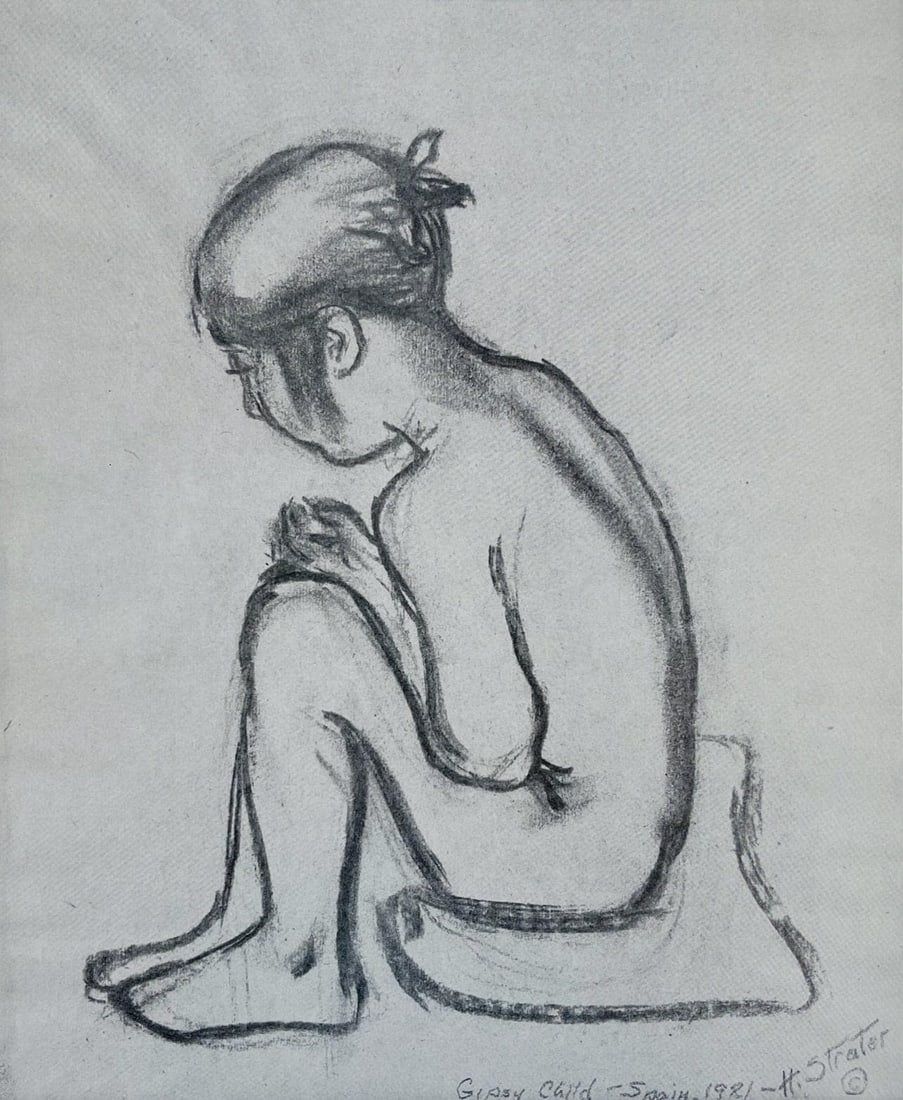 Henry Strater, Composition, 24 Drawings by Henry Strater, Limited Edition Lithograph (1 of 4)