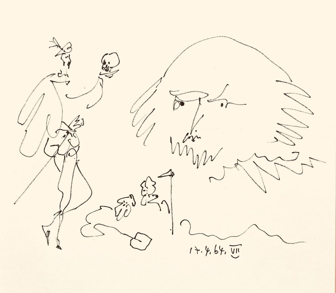 Pablo Picasso, Shakespeare VII (Bloch 1197), Picasso-Aragon Shakespeare, Limited Edition Lithograph (1 of 4)