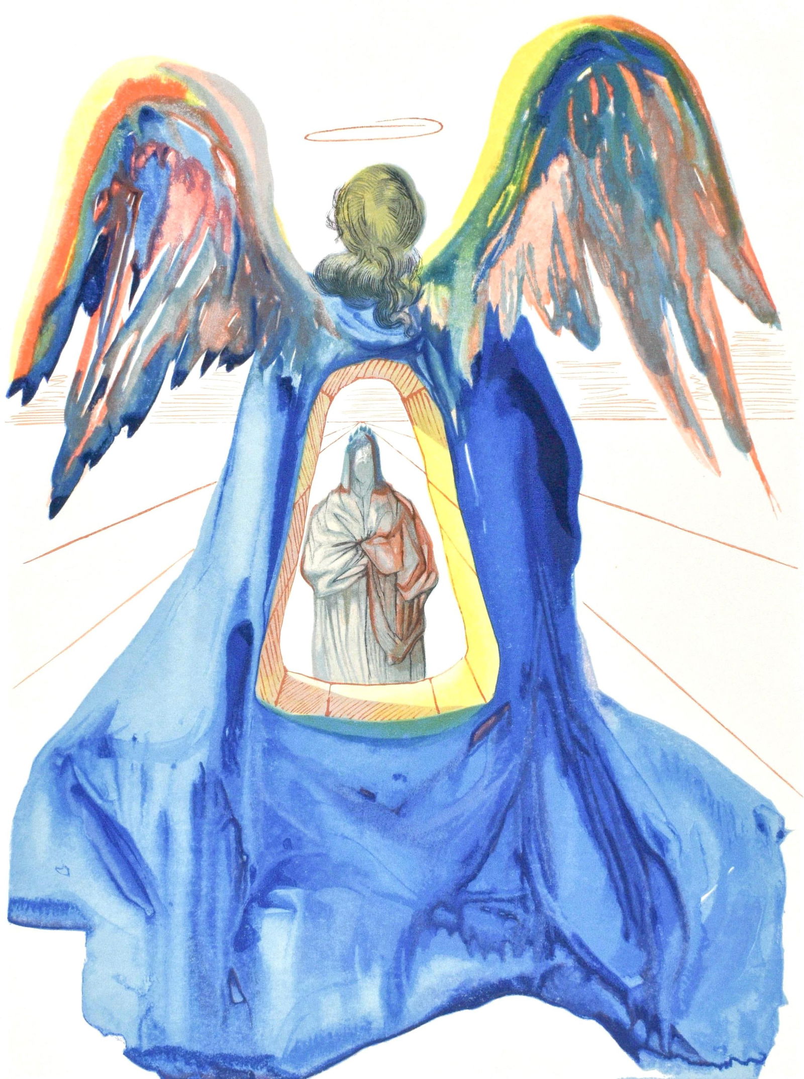 Salvador Dali, Purgatorio XXXIII (Michler/Lopsinger 1039-1138; Field 189-200), La Divina Commedia, (1 of 4)