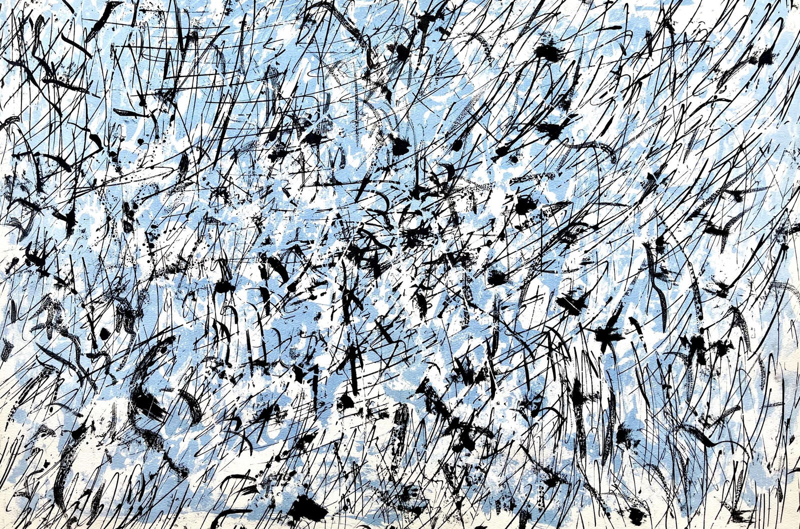 Francois Fiedler, Composition, Derriere le miroir, Limited Edition Lithograph (1 of 4)