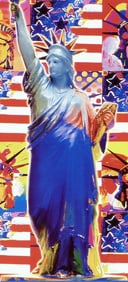 Peter Max, God Bless America, Hand Signed, Official Limited Edition Lithograph