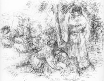Pierre-Auguste Renoir, Les Laveuses, Les Lithographies de Renoir, Limited Edition Lithograph