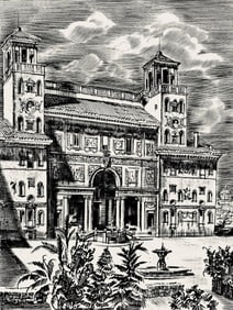 Albert Decaris, Composition, Portrait de A. Decaris, Limited Edition Engraving