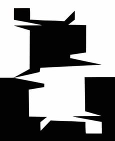 Victor Vasarely, Composition, Etres ou Fantomes, Limited Edition Heliogravure