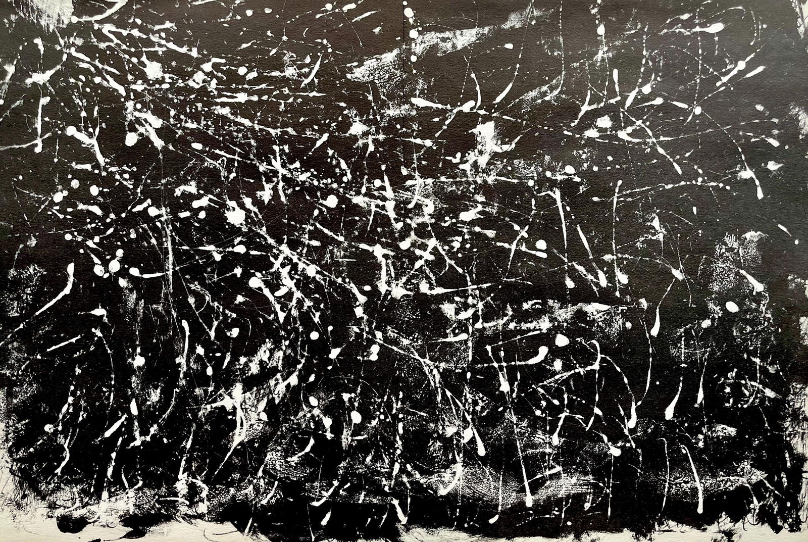 Francois Fiedler, Composition, Derriere le miroir, Limited Edition Lithograph (1 of 4)