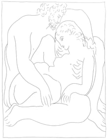 Pablo Picasso, Amours de Jupiter et de Semele, Les Metamorphoses, Limited Edition Lithograph