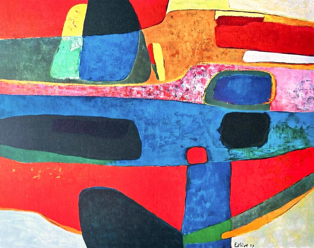 Maurice Esteve, Arabesque de la nuit, Maurice Esteve, Peintres d'aujourd'hui, Limited Edition (1 of 4)