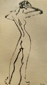 Albert Marquet, Femme se coiffant, Marquet, Limited Edition Lithograph