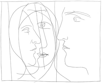 Pablo Picasso, Tetes, Les Metamorphoses, Limited Edition Lithograph