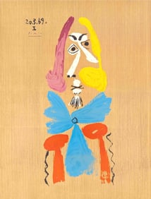 Pablo Picasso, Composition (Orozco 207-261), Vingt-Neuf Portraits Imaginaires, Limited Edition