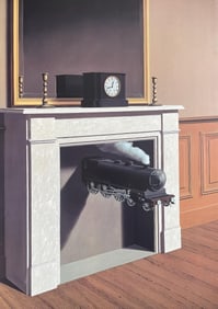 Rene Magritte, La duree poignardee, Official Edition Offset Lithograph