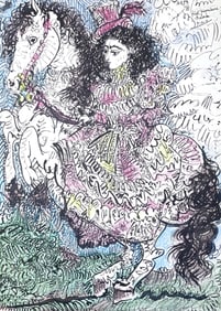 Pablo Picasso, Composition (Bloch 1276; Czwiklitzer 23), Toros y Toreros, Limited Edition Lithograph