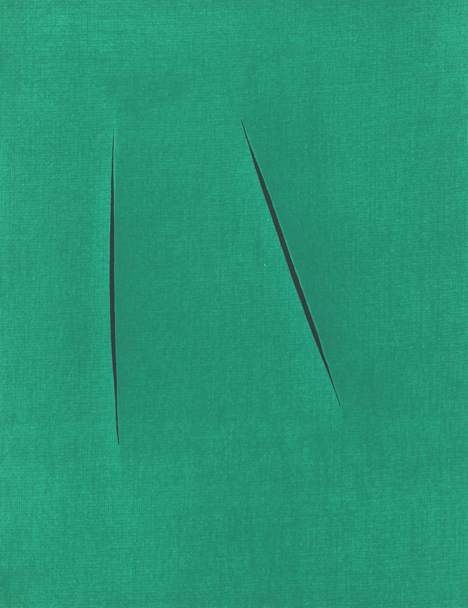 Lucio Fontana, Concetto Spaziale, San Lazzaro et ses Amis, XXe siecle, Limited Edition Lithograph (1 of 4)