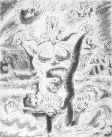 Andre Masson, Composition (Cramer 99), Le Septieme Chant, Limited Edition Engraving