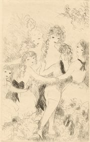 Marie Laurencin, La Ronde, Dix filles dans un pre, Limited Edition Etching