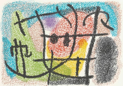 Joan Miro, Composition (Cramer 103; Mourlot 382-383), Miro Cartones 1956-1965, Limited Edition