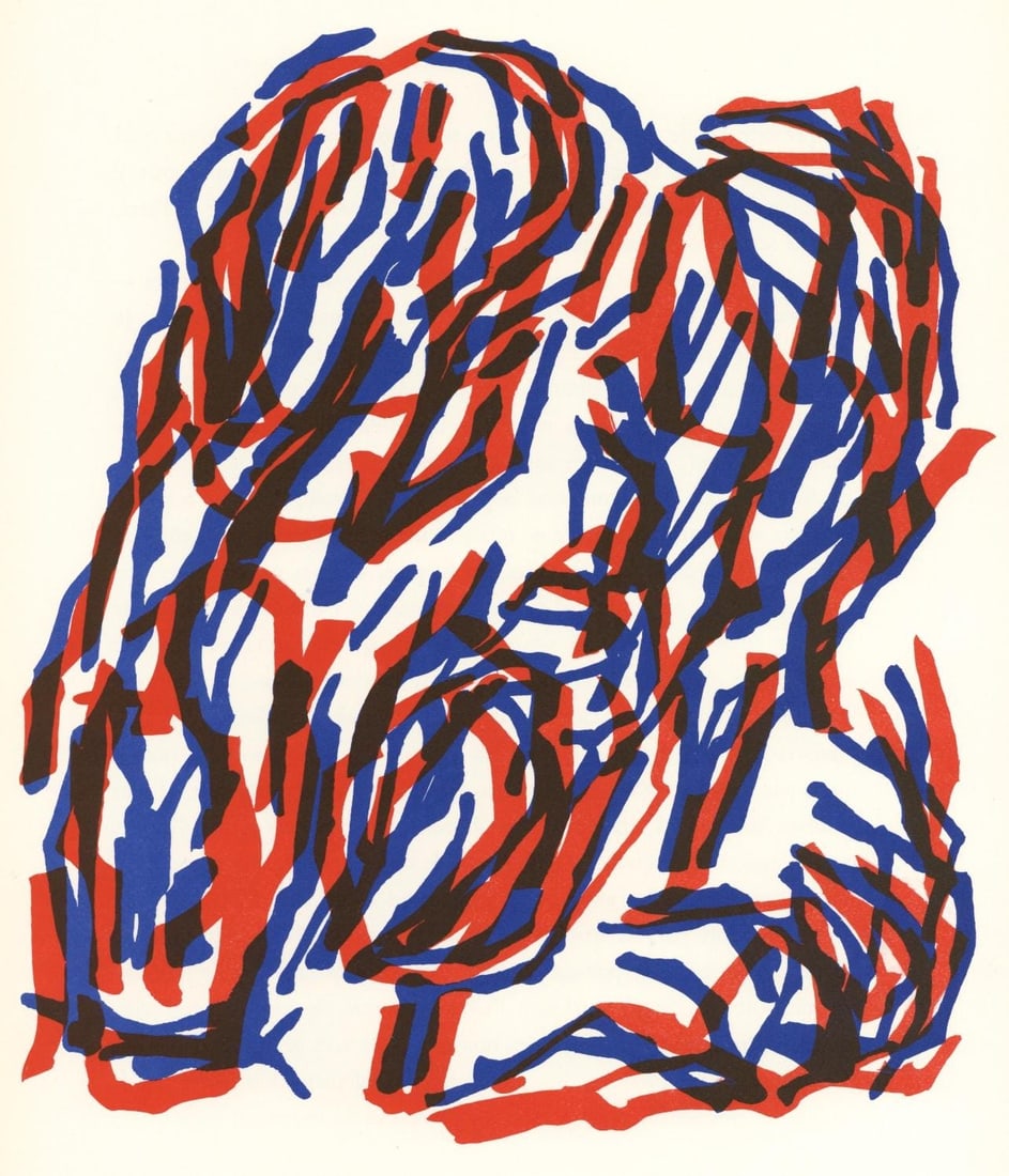 Raoul Ubac, Composition, Derriere le miroir, Limited Edition Lithograph (1 of 4)