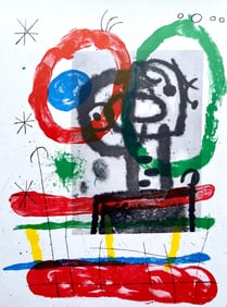 Joan Miro, Composition (Cramer 102; Mourlot 428-449), Derriere le miroir, Limited Edition Lithograph