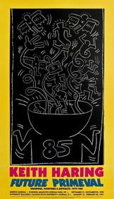 Keith Haring, Future Primeval, 1990, Original Edition Offset Lithograph