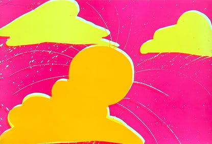 Walasse Ting, Coucher de soleil du sud, Limited Edition Lithograph