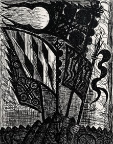 Marcel Gromaire, Etendards, Scene XXIV, Shakespeare, Macbeth, Eaux-fortes de Gromaire, Limited
