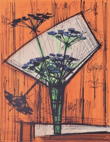 Bernard Buffet, Les ombelles, Souvenirs et Portraits d'Artistes, Limited Edition Lithograph