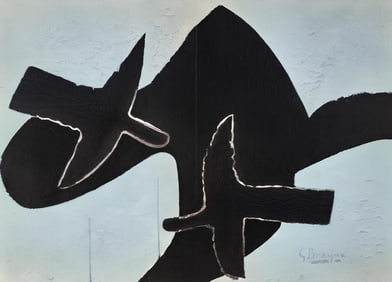 Georges Braque, Composition, Derriere le miroir, Limited Edition Lithograph