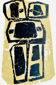 Raoul Ubac, Composition, Derriere le miroir, Limited Edition Lithograph