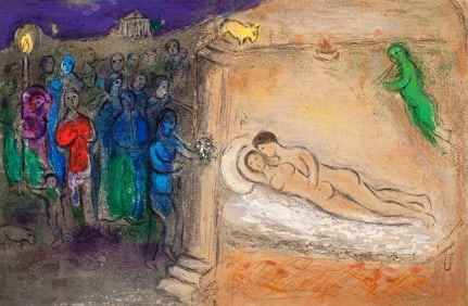 Marc Chagall, Hymenee, Daphnis et Chloe, Limited Edition Heliogravure