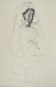 Pablo Picasso, Composition (Orozco 238), Picasso, La flute double, Limited Edition Lithograph