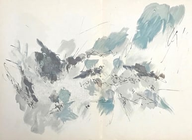 Jean Bazaine, Composition, Derriere le miroir, Limited Edition Lithograph