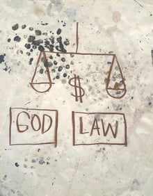 Jean-Michel Basquiat, God/Law, Official Edition Archival Pigment Print