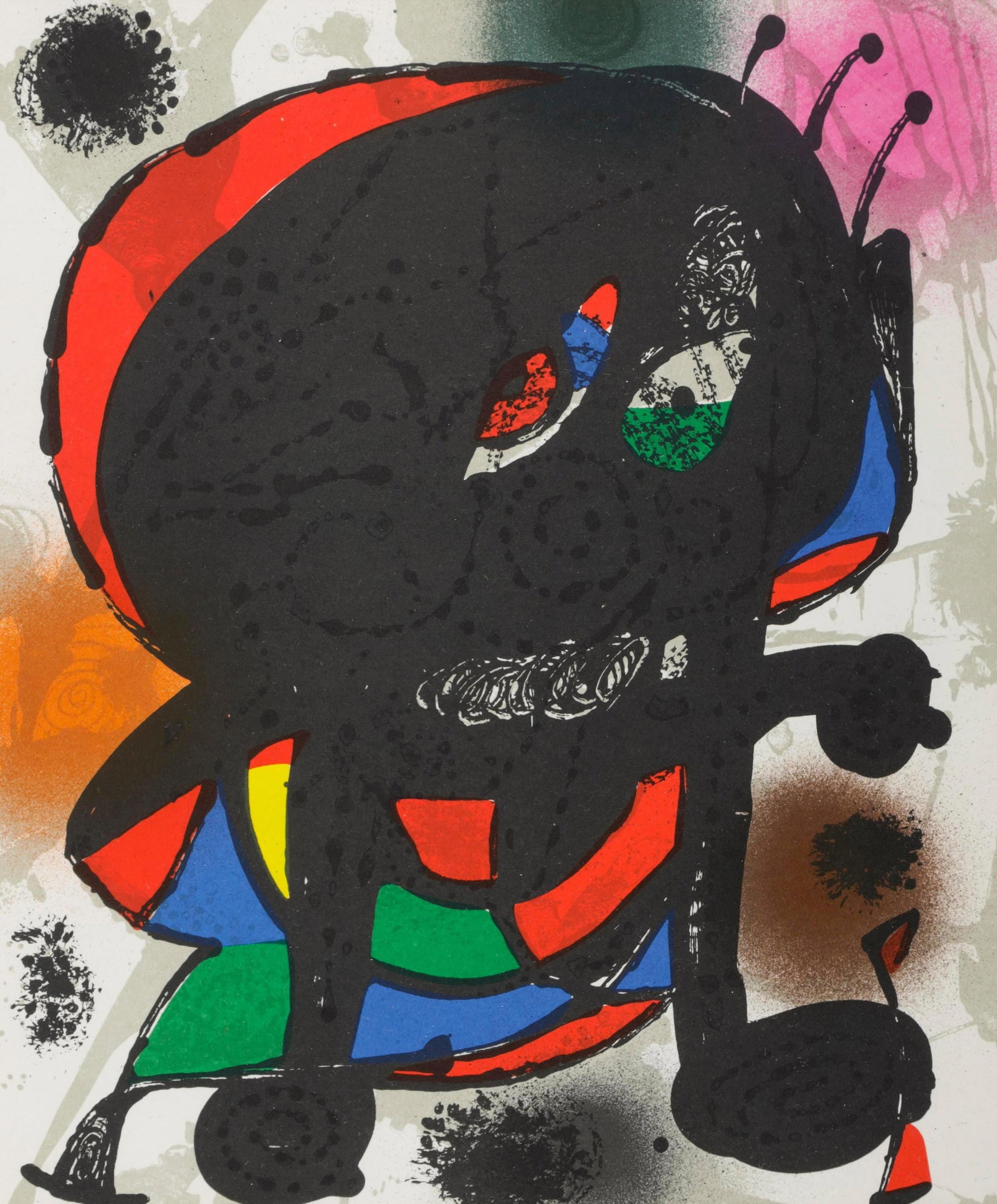 Joan Miro, Composition, (Cramer 230; Mourlot 1115), Joan Miro Lithographs, Limited Edition (1 of 4)