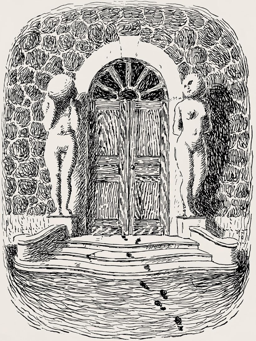 Rene Magritte, Composition, Les chants de Maldoror, Limited Edition Lithograph (1 of 4)