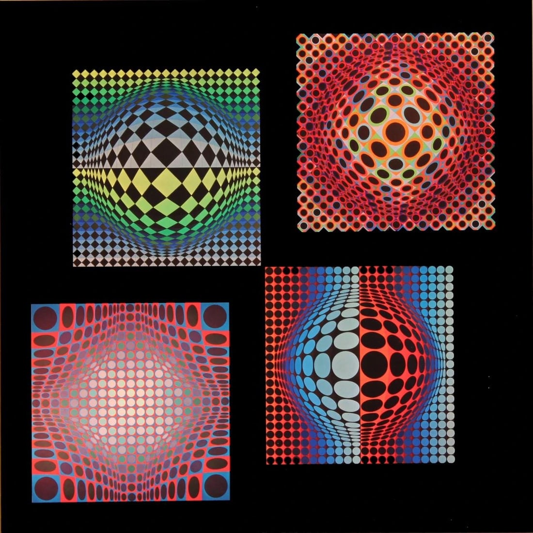 Victor Vasarely, Composition, Vega, Limited Edition Heliogravure (1 of 4)
